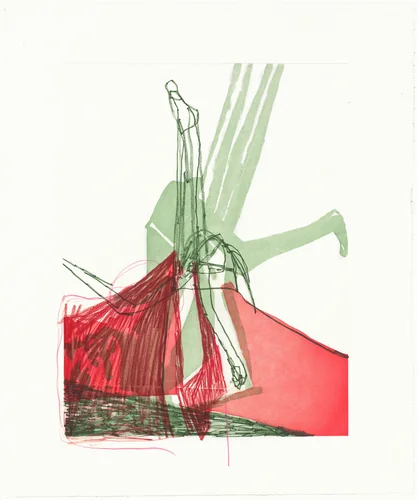 S & E (working proof 12) by Amy Sillman, print, 2007