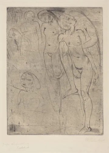 Large Resurrection (Grosse Auferstehung) by Wilhelm Lehmbruck, print, 1913