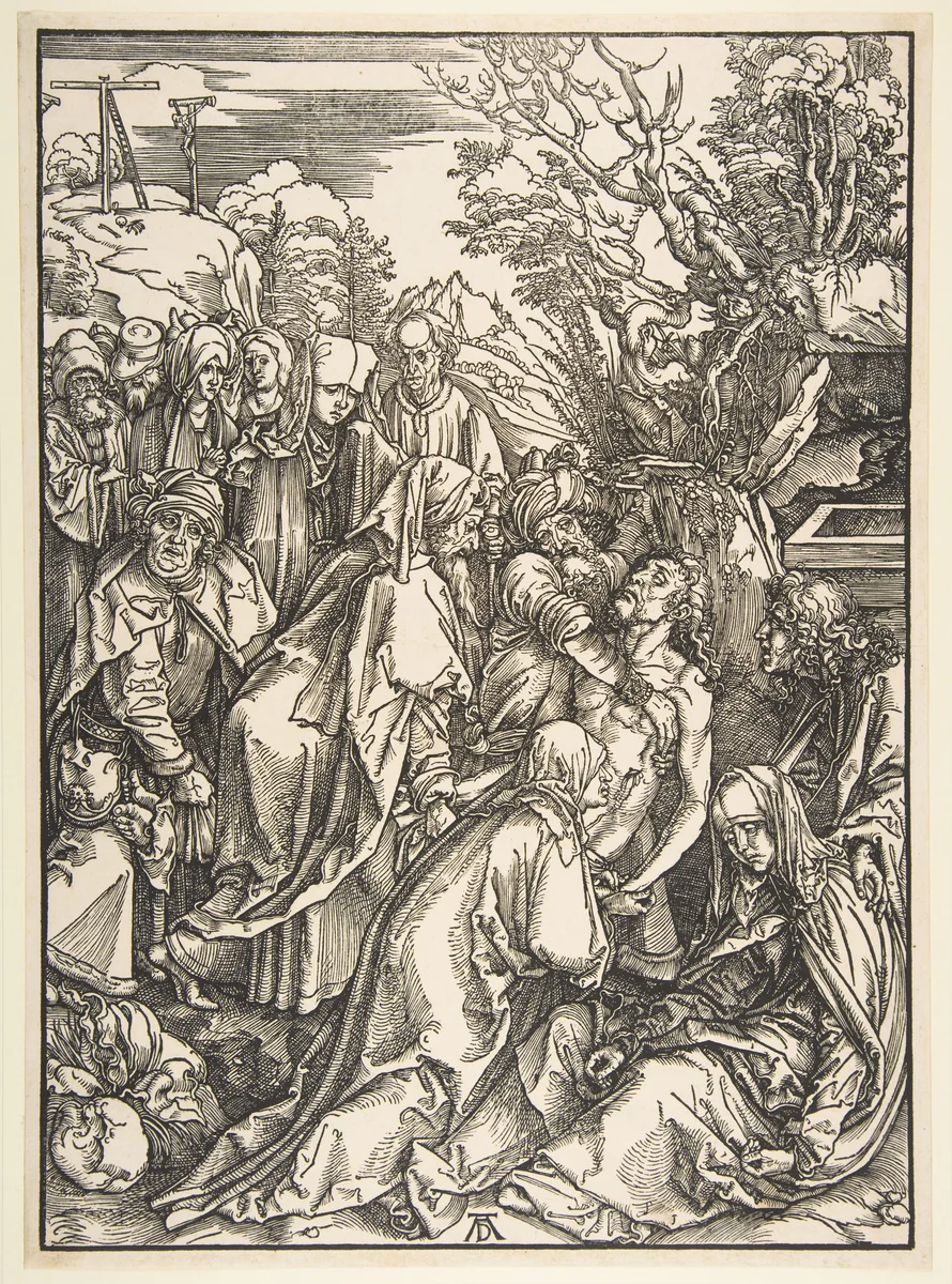 The Entombment by Albrecht Dürer, print, 1485-1528