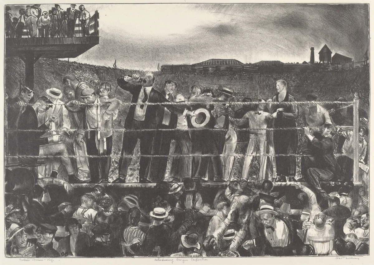 Introducing Georges Carpentier by George Bellows, print, 1921