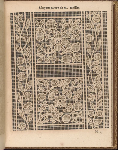 La Pratique de l'Aiguille, page 50 (recto) by Matthias Mignerak, book, 1605