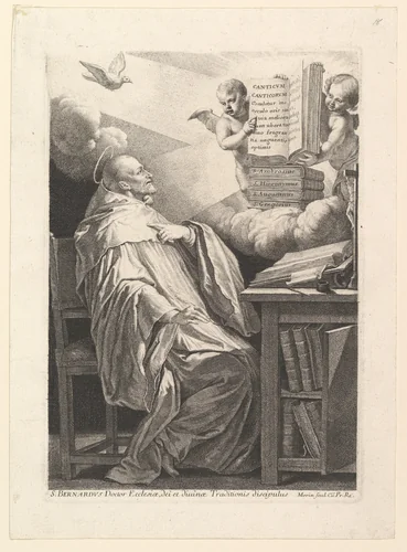 Le petit saint Bernard by Jean Morin, print, 1605-1650