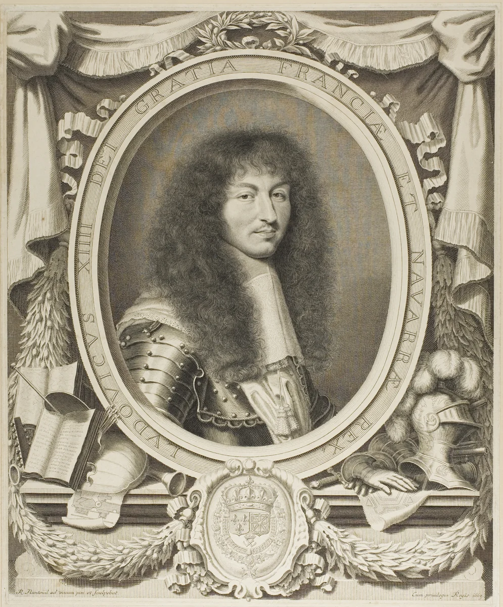 Louis XIV by Robert Nanteuil, print, 1663