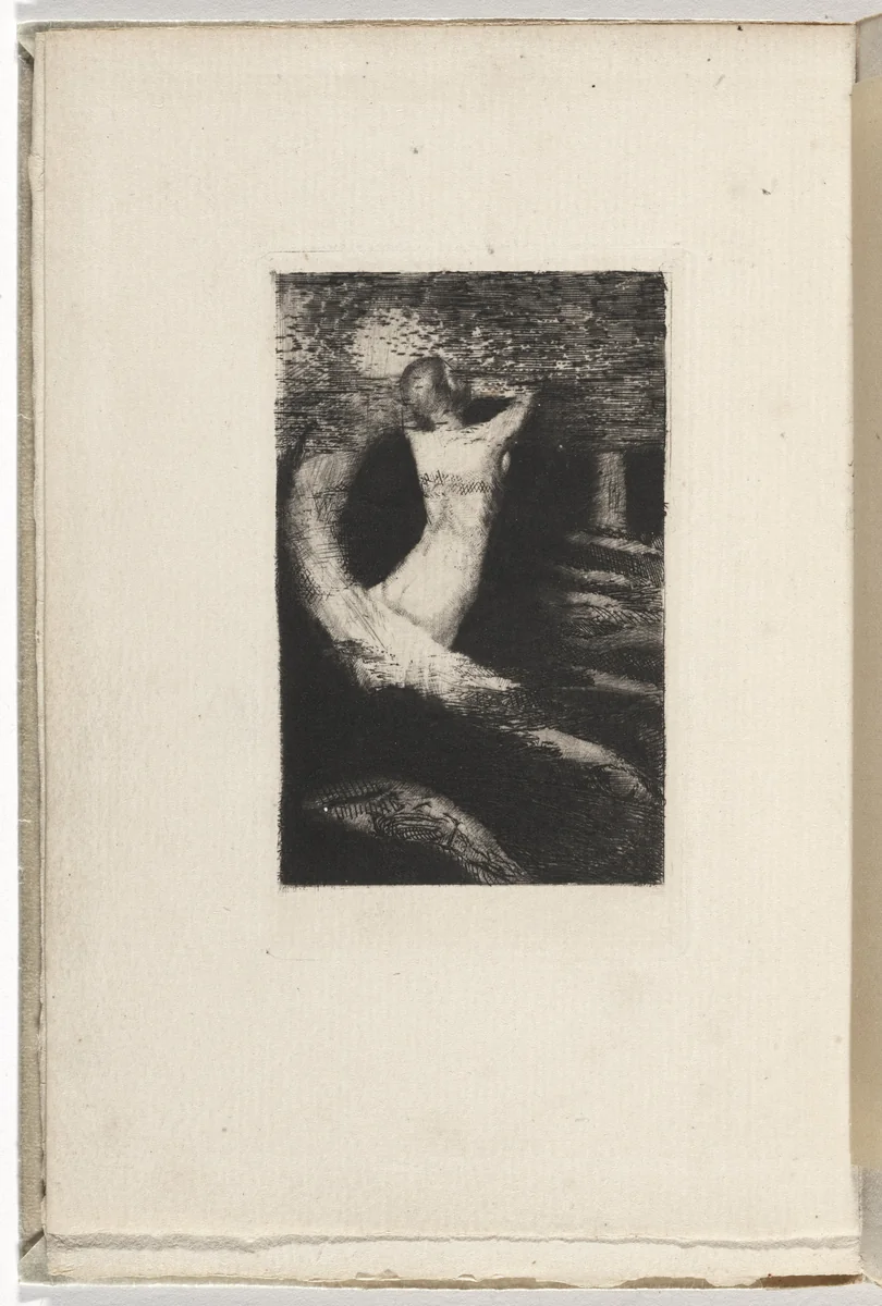La Passante (The Passerby) by Odilon Redon, illustrated book, 1891
