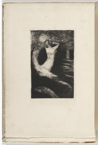 La Passante (The Passerby) by Odilon Redon, illustrated book, 1891