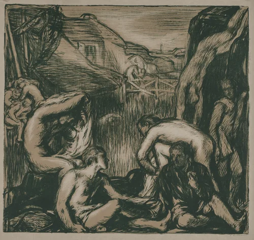 The Mill-Pond by Charles Hasslewood Shannon, print, 1905