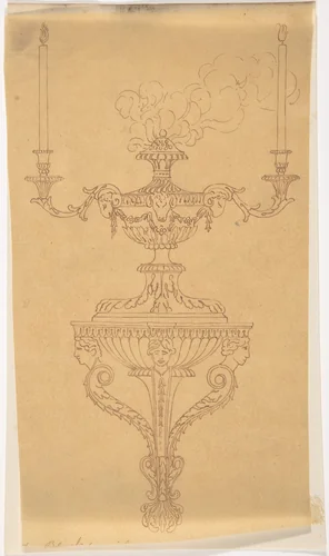 Classical Incense Burner by anonymous, drawing, 1800-1900
