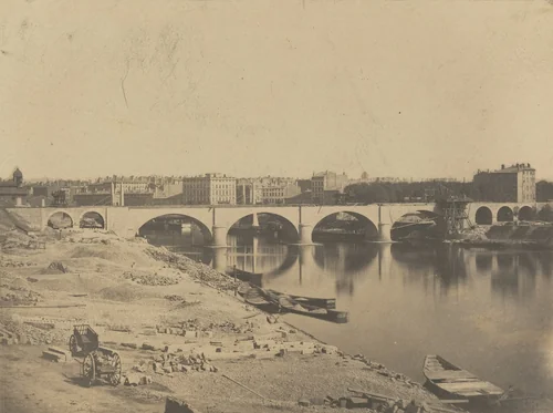 Viaduct on the Saône by Camille Bernabé, photograph, 1854