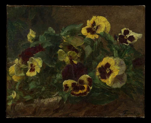 Pansies by Henri Fantin-Latour, painting, 1903