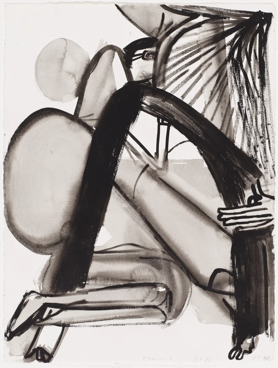 Memory 2, O + N by Amy Sillman, drawing, 2006