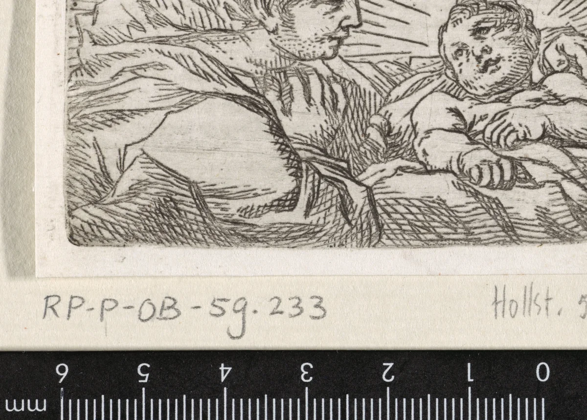 Madonna met kind by Cornelis Schut, print, 1618-1655