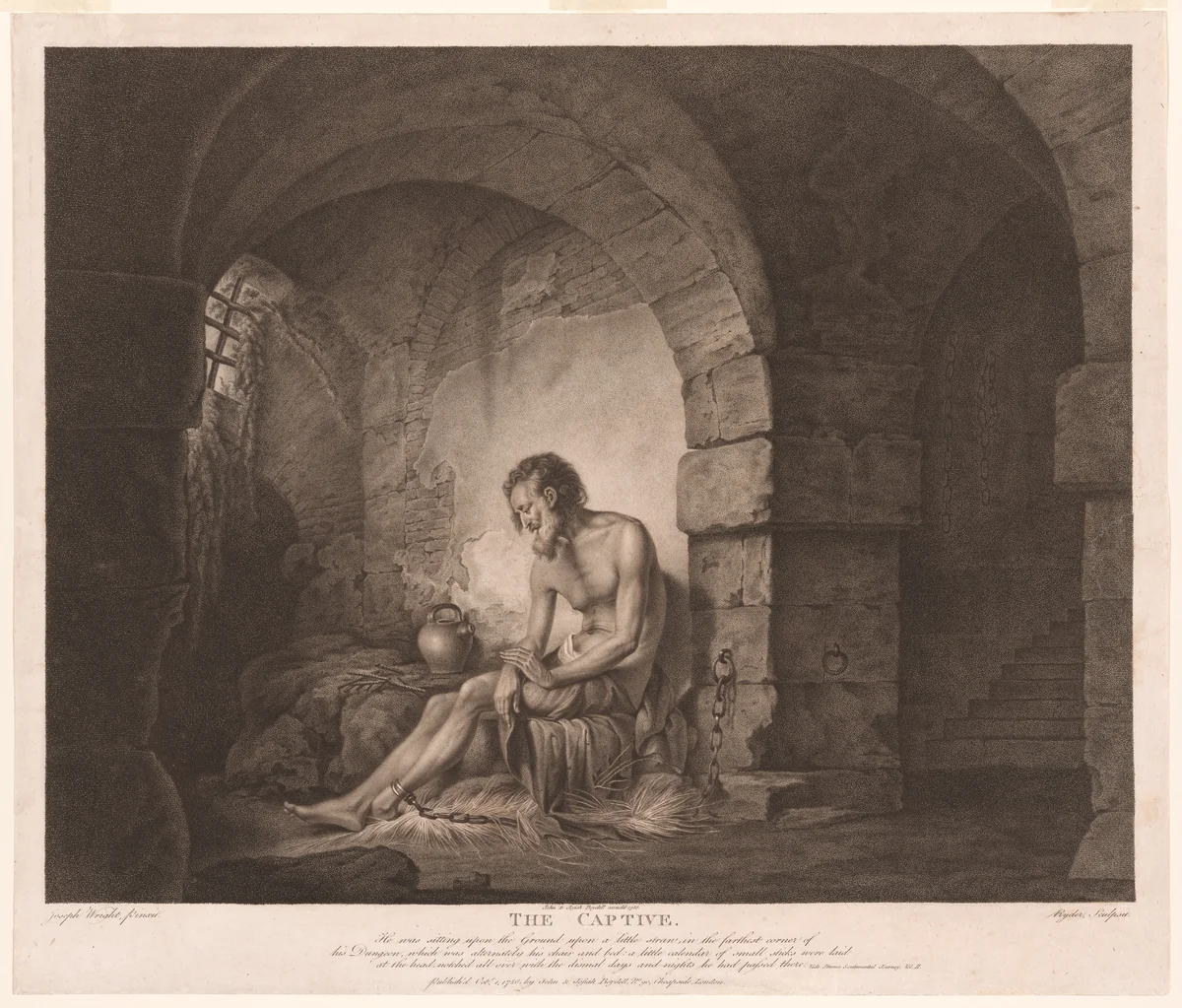 The Captive by Thomas Ryder, print, 1786