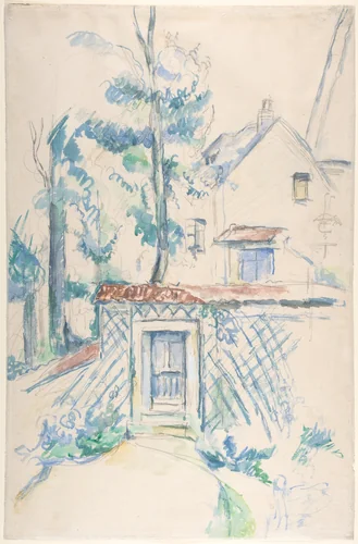 Entrance to a Garden by Paul Cézanne, drawing, 1878-1880