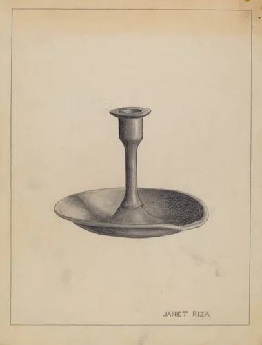 Candlestick by Janet Riza, index of american design, 1935