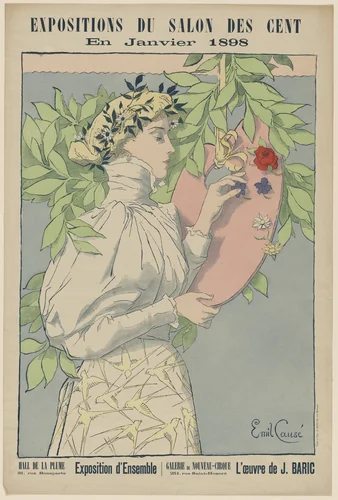 Poster for the Salon des Cent by Cause, design, 1898