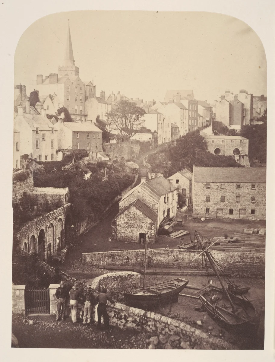 Part of Tenby Town and Harbour by George Stokes, photograph, 1853