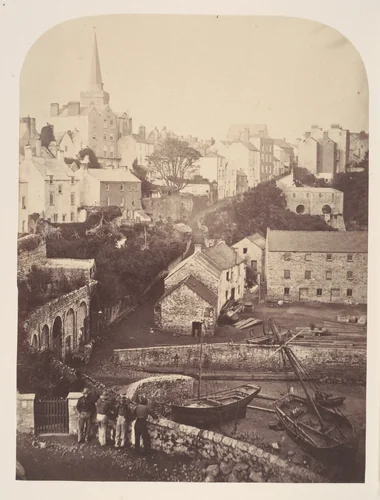 Part of Tenby Town and Harbour by George Stokes, photograph, 1853