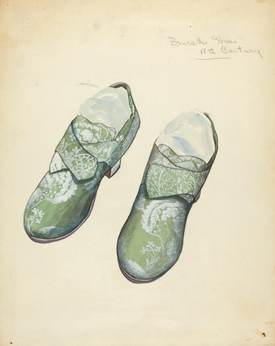 Brocade Shoes by Jean Gordon, index of american design, 1940