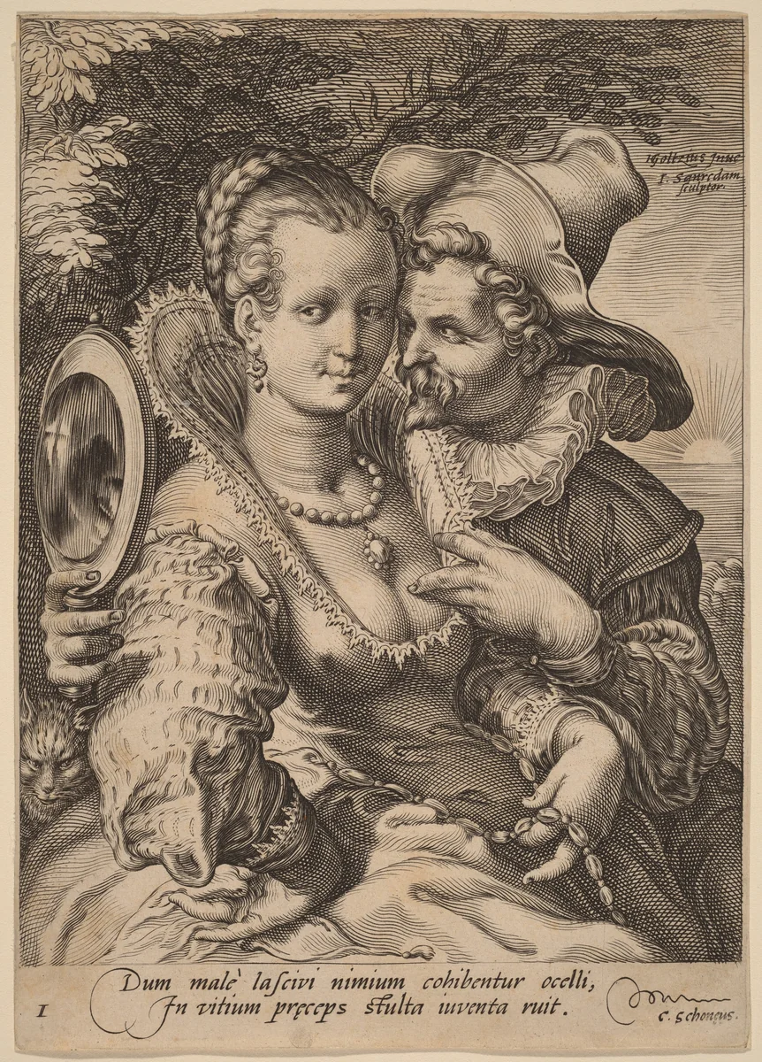 Sight by Jan Pietersz Saenredam; Hendrick Goltzius, print, 1590-1600