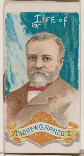 Life of Andrew Carnegie, from the Histories of Poor Boys and Famous People series of booklets (N79) for Duke brand cigarettes by W. Duke, Sons & Co., print, 1888