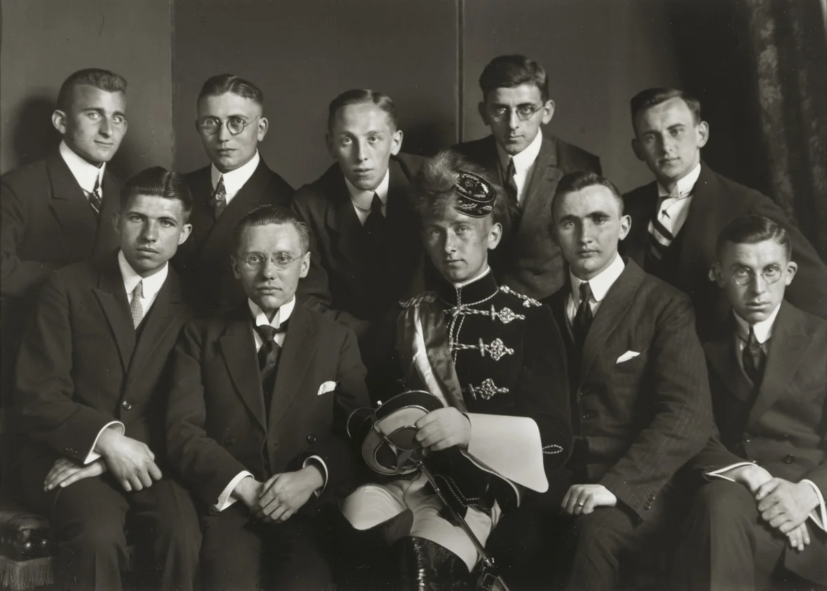 Fraternity Students by August Sander, photograph, 1921