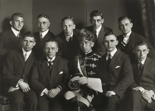 Fraternity Students by August Sander, photograph, 1921