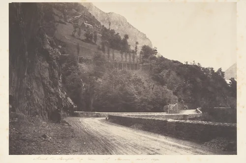 Route de Pierrefitte à Luz St Sauveur by Joseph Vigier, photograph, 1853
