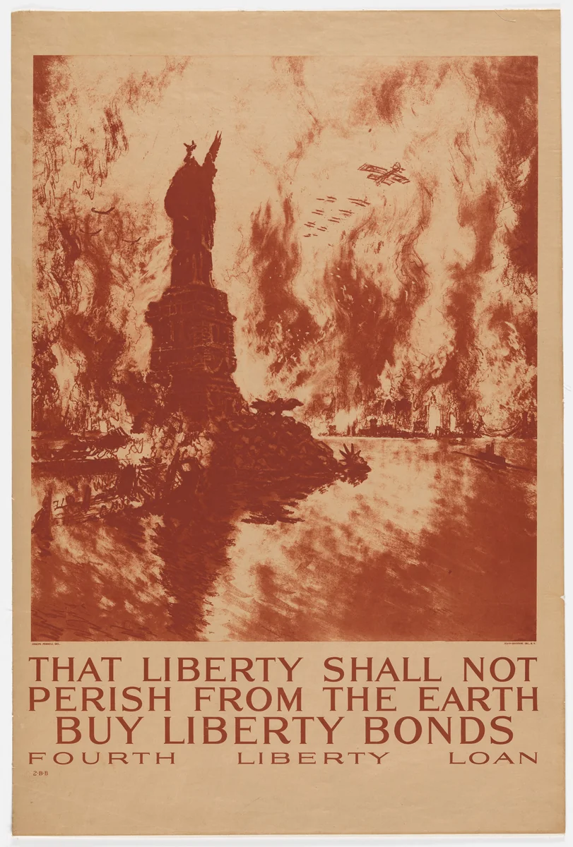 That Liberty Shall Not Perish From the Earth - Buy Liberty Bonds by Joseph Pennell, design, 1918