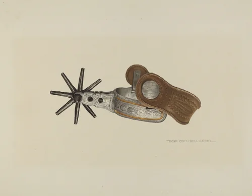Spur and Rowel by Rose Campbell-Gerke, index of american design, 1935-1942