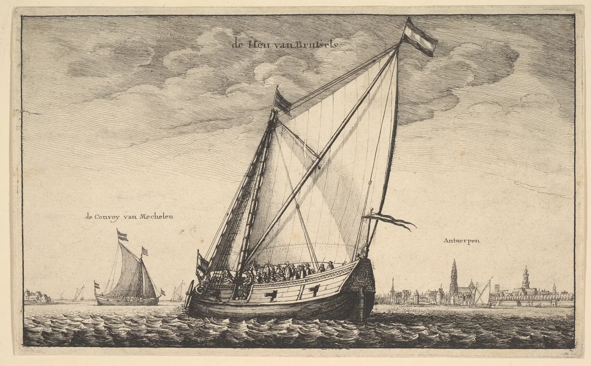 The Brussels Packet by Wenceslaus Hollar, print, 1625-1677