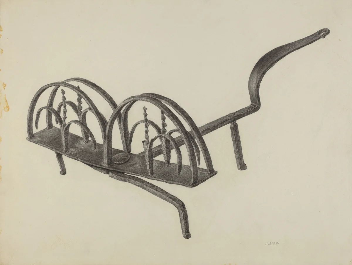 Toast Rack by Jacob Lipkin, index of american design, 1939