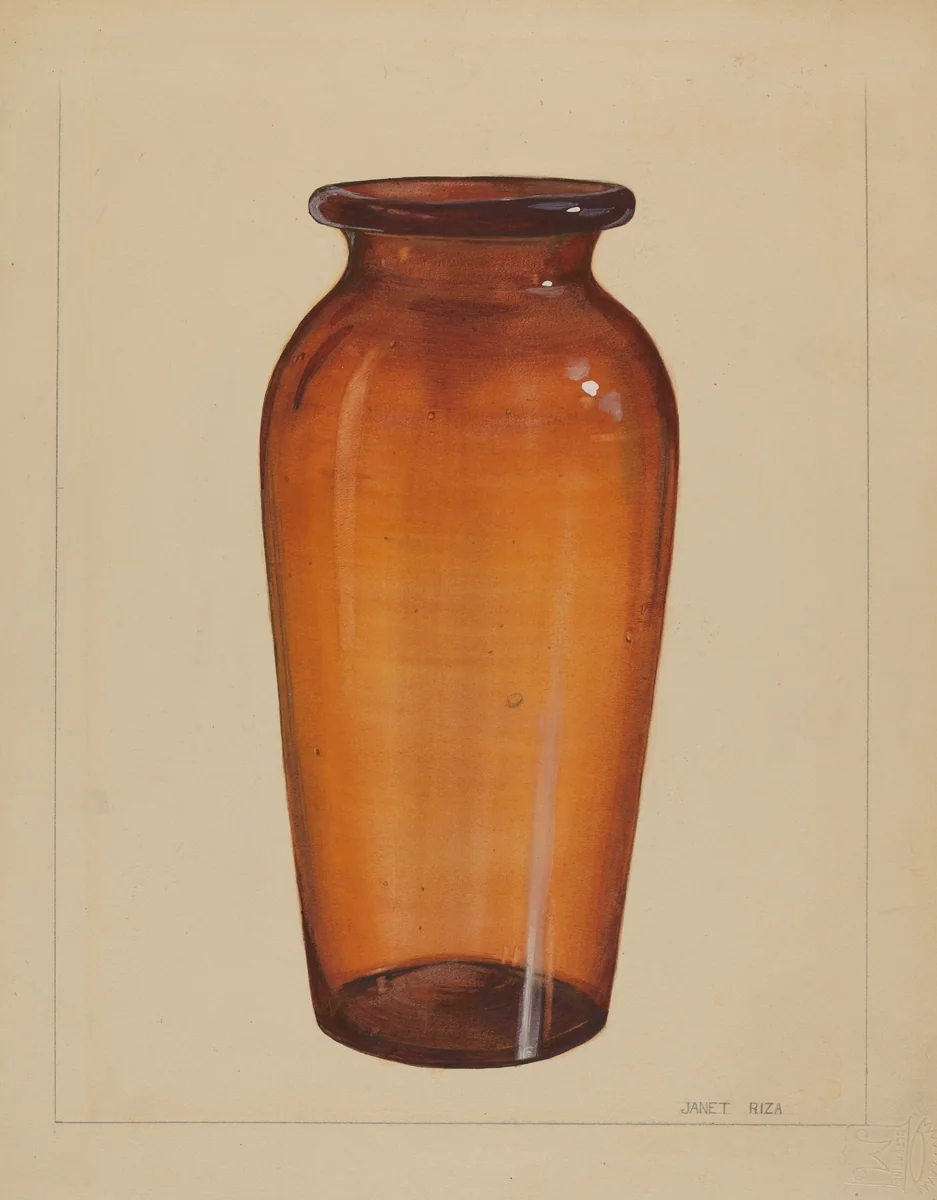 Vase by Janet Riza, index of american design, 1936