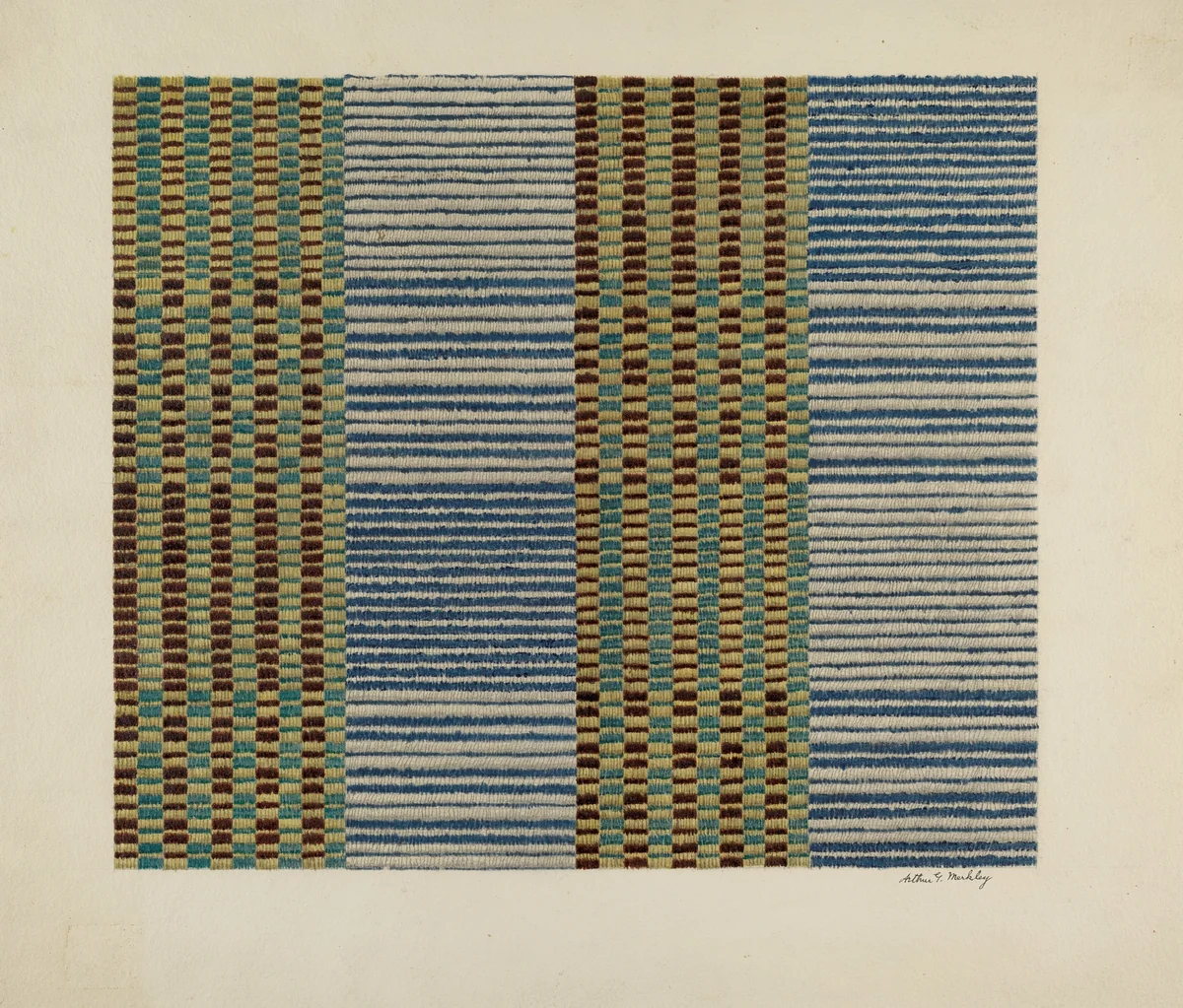 Coverlet by Arthur G. Merkley, index of american design, 1939