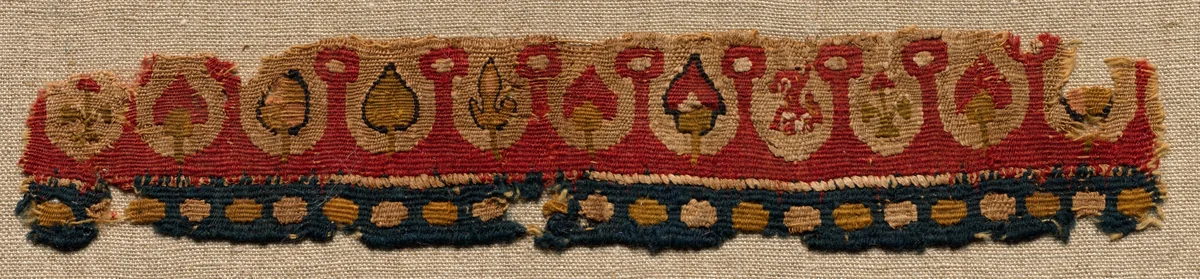 Fragment, Neck Band of a Tunic by Unknown, textile, 400-699