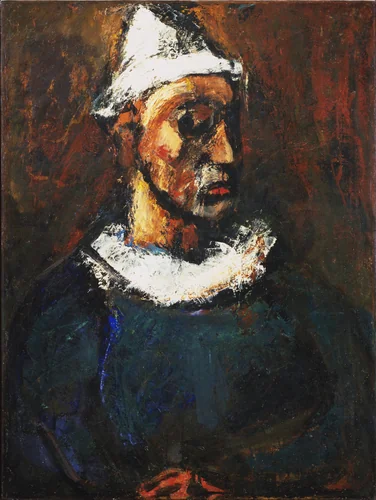 Clown by Georges Rouault, painting, 1912