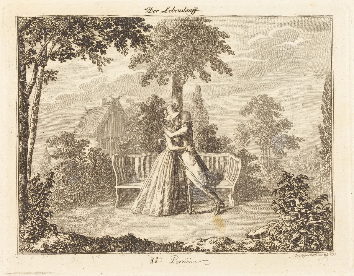 Lovers by Daniel Nikolaus Chodowiecki, print, 1793