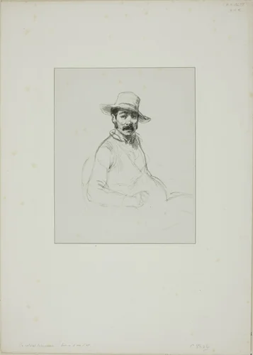 Untitled (The Soldier-Laborer) by Paul Gavarni, print, 1824-1866