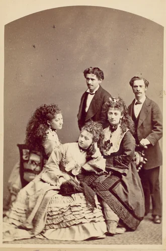 [Vokes Family, New York] by Jeremiah Gurney, photograph, 1870