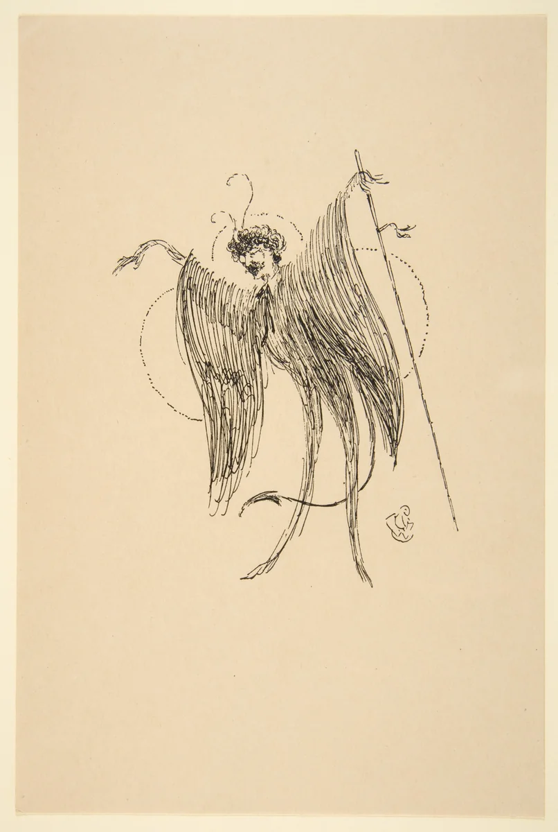 Whistler as Butterfly by James McNeill Whistler, print, 1880-1950