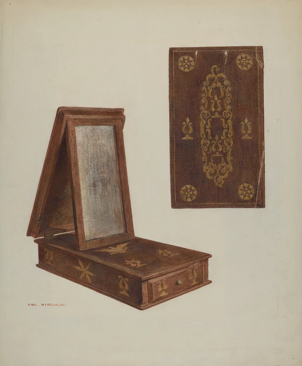 Pa. German Toilet Box by Carl Strehlau, index of american design, 1939