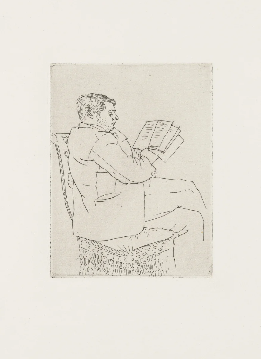 Portrait of Pierre Reverdy (Portrait de Pierre Reverdy) by Pablo Picasso, print, 1921