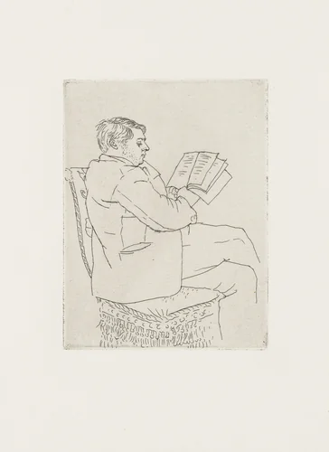 Portrait of Pierre Reverdy (Portrait de Pierre Reverdy) by Pablo Picasso, print, 1921