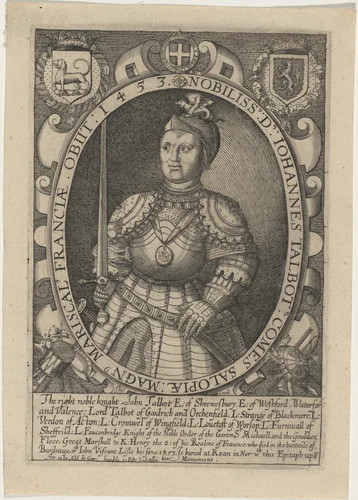 John Talbot, First Earl of Shrewsbury by Thomas Cecil, print, 1555-1687