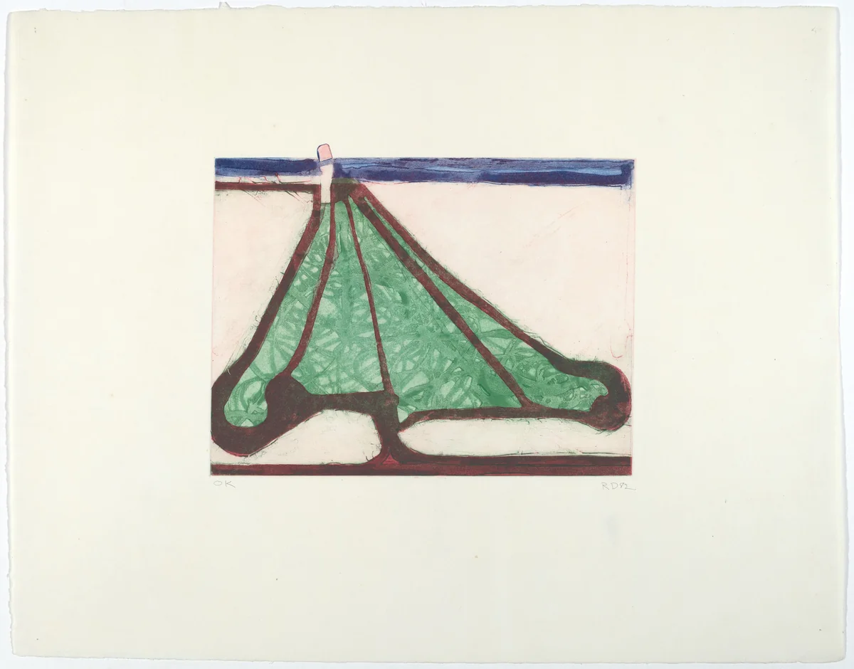 Green Tree Spade by Richard Diebenkorn, print, 1982