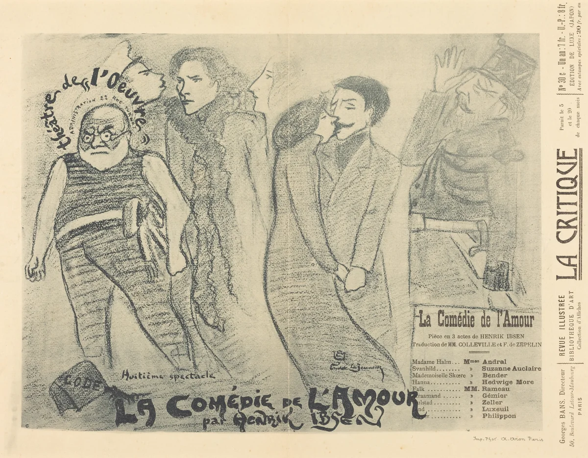 La Comédie de l'amour by Ernest La Jeunesse, print, 1897