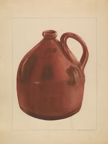 Jug by Bessie Forman, index of american design, 1936