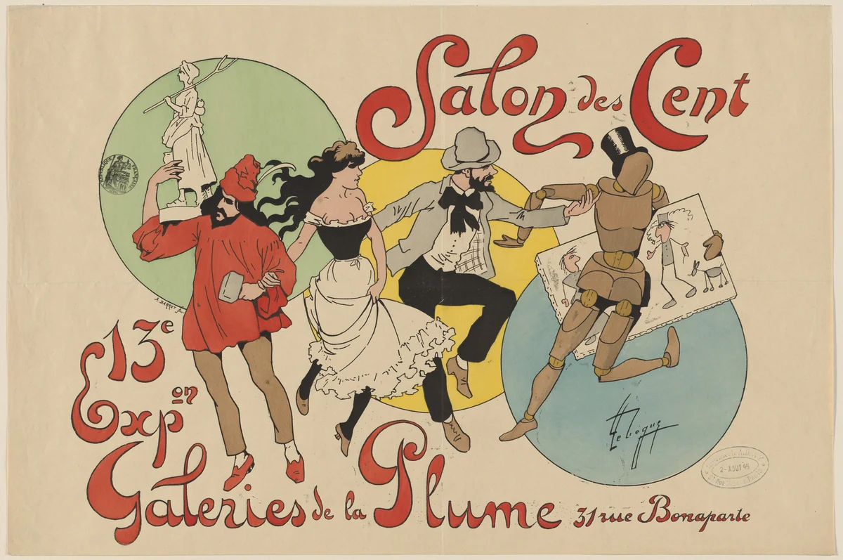 Salon des Cent, 13e Exposition by Lebegue, design, 1880