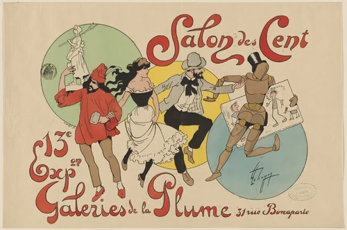 Salon des Cent, 13e Exposition by Lebegue, design, 1880