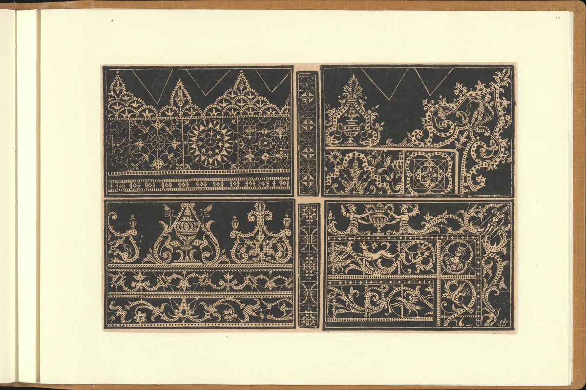 Schon newes Modelbuch...Page 17(r) by Sigismundus Latomus, book, 1617