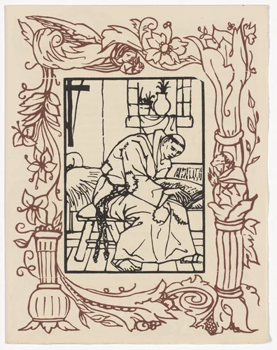 Plate (page 393) from Les Petites Fleurs de St. François (The Little Flowers of St. Francis) by Émile Bernard, illustrated book, 1928